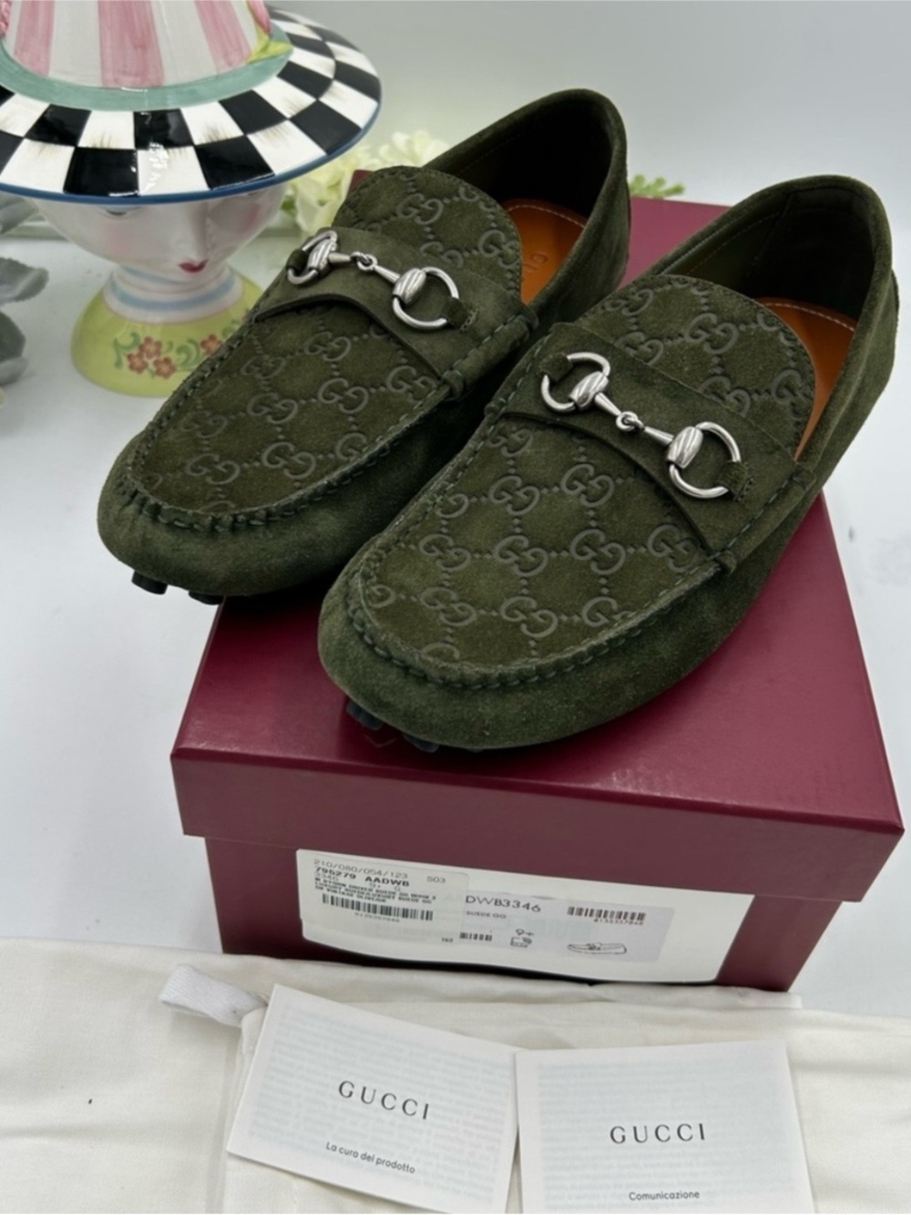 Gucci GG embossed suede driver loafers size 9.5 fits
10 US made in Italy - Picture 2 of 8